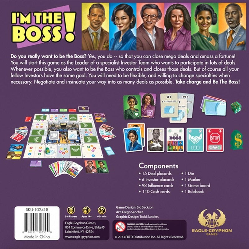Face 2 Face Eagle-Gryphon Games I'm The Boss Bargaining Board Game - Image 2